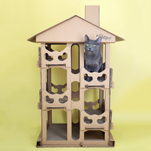 Load image into Gallery viewer, Feline Chateau Cat House
